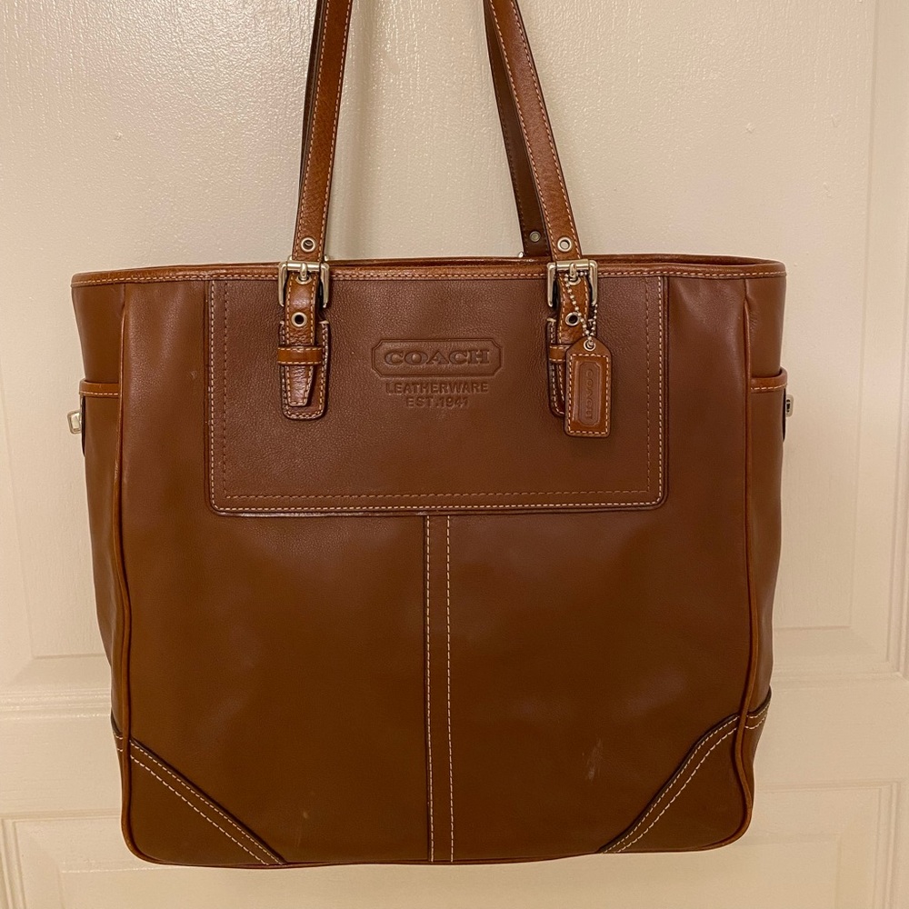 Fall classic: COACH Legacy brown leather tote